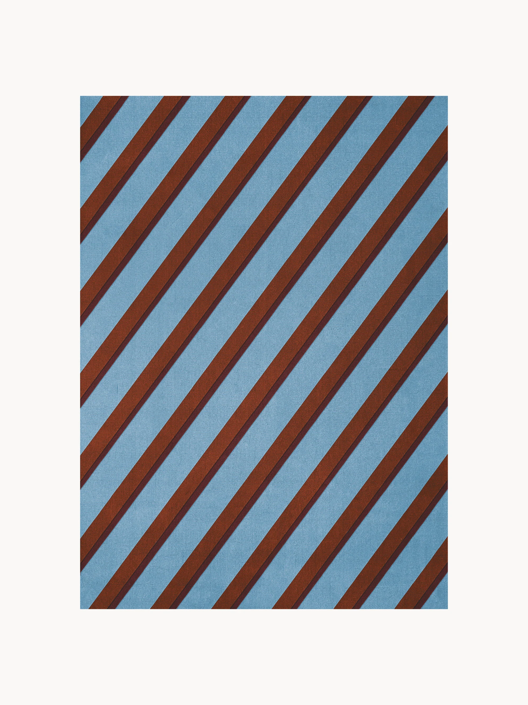 Handgetufteter Wollteppich Tekla Diagonal