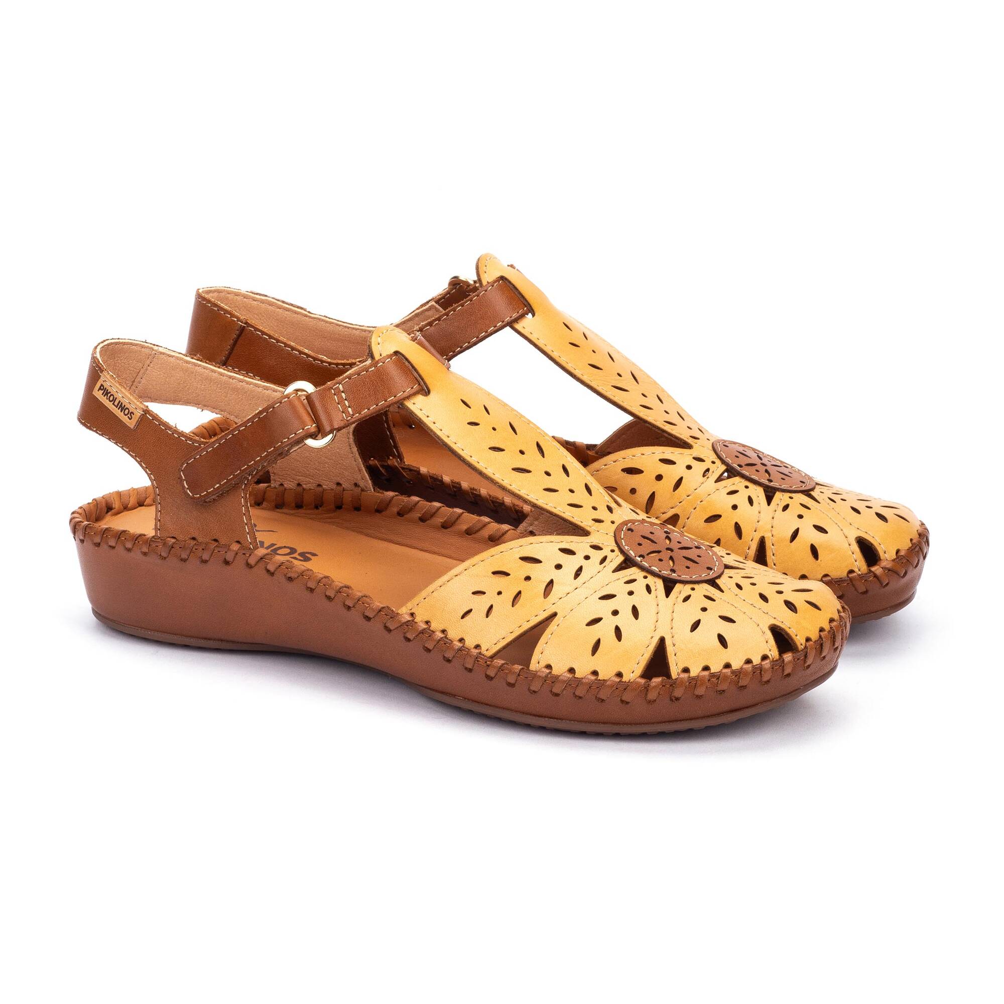 P. VALLARTA - Zapato semiabierto con cierre adherente para mujer