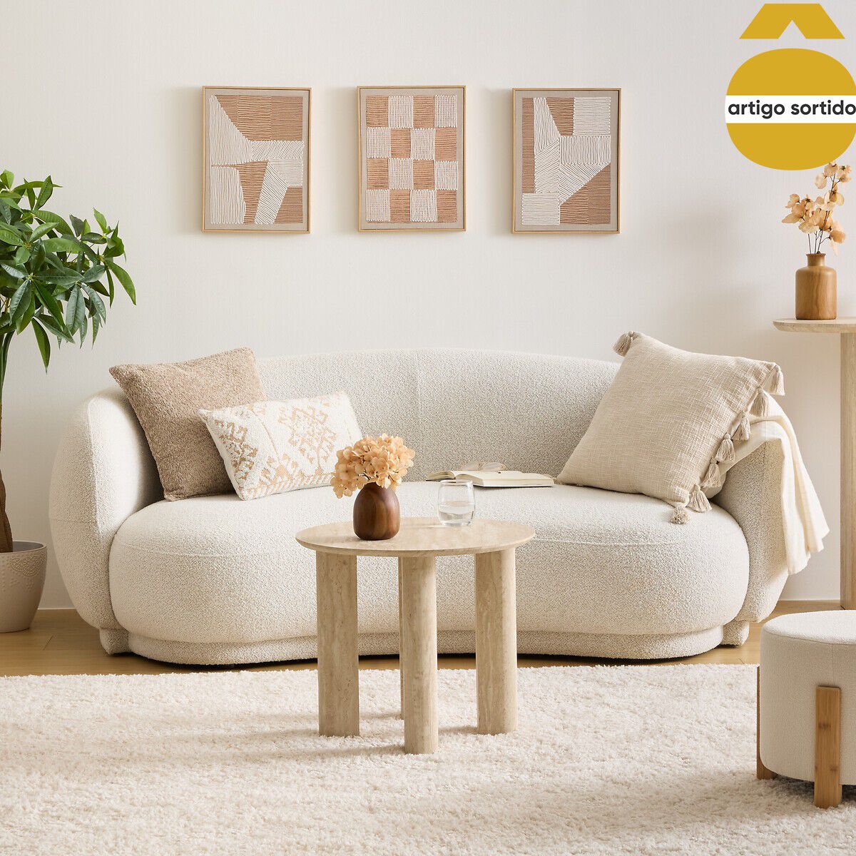 Quadro decorativo BAKA castanho 30x40cm