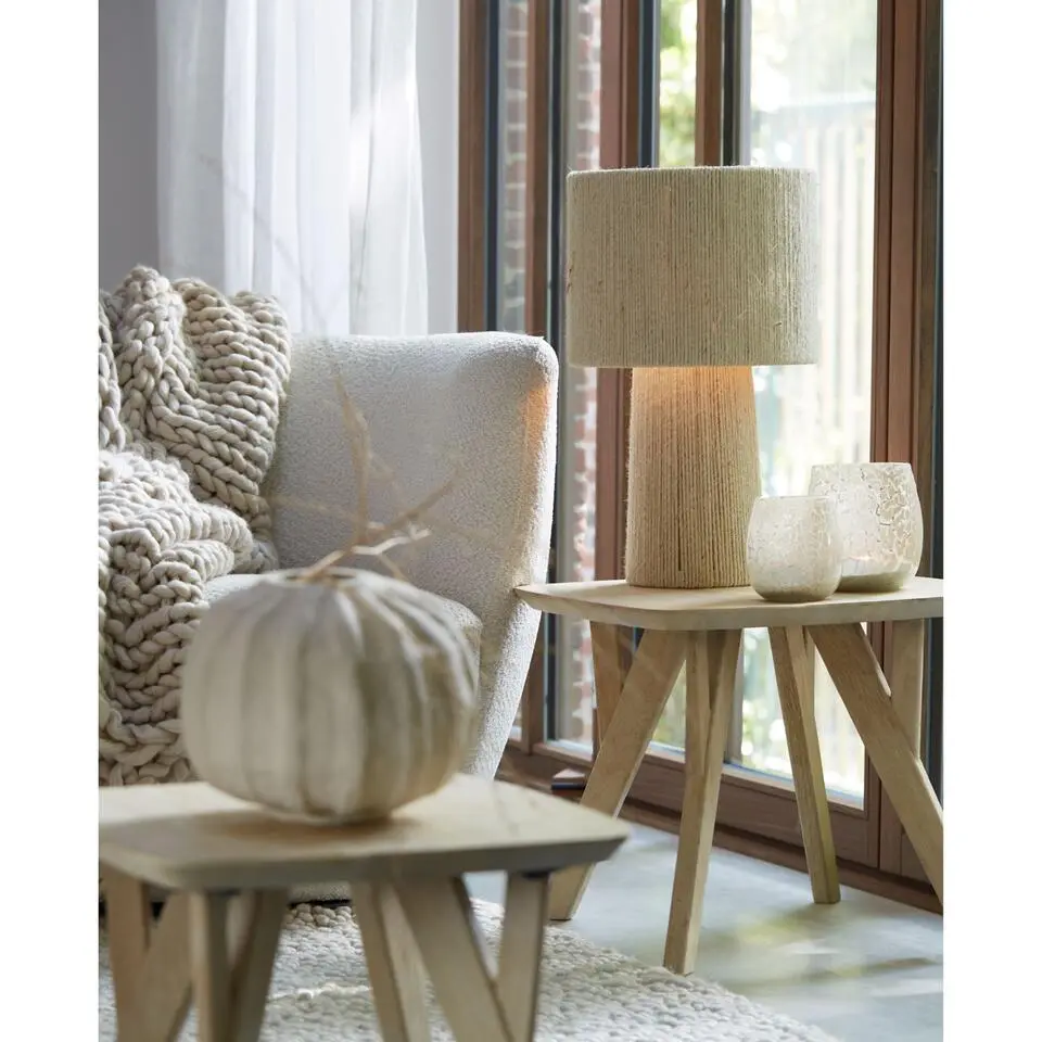 Tafellamp Pitino - Jute - &Oslash;31,5cm