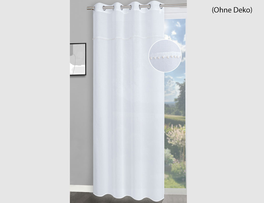 Ösenschal Pearl Weiß