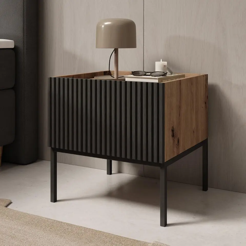 Meubella - Capri - Nachtkastje - Eiken