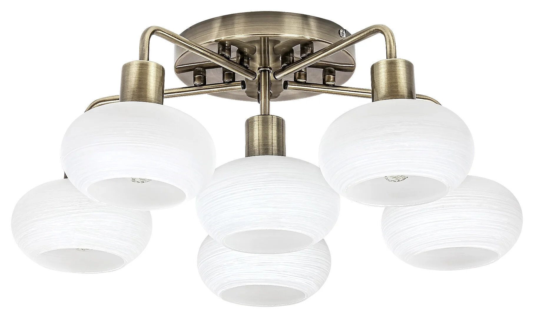Lampa sufitowa antyczny mosiądz Sorina 6xE14x40W Rabalux