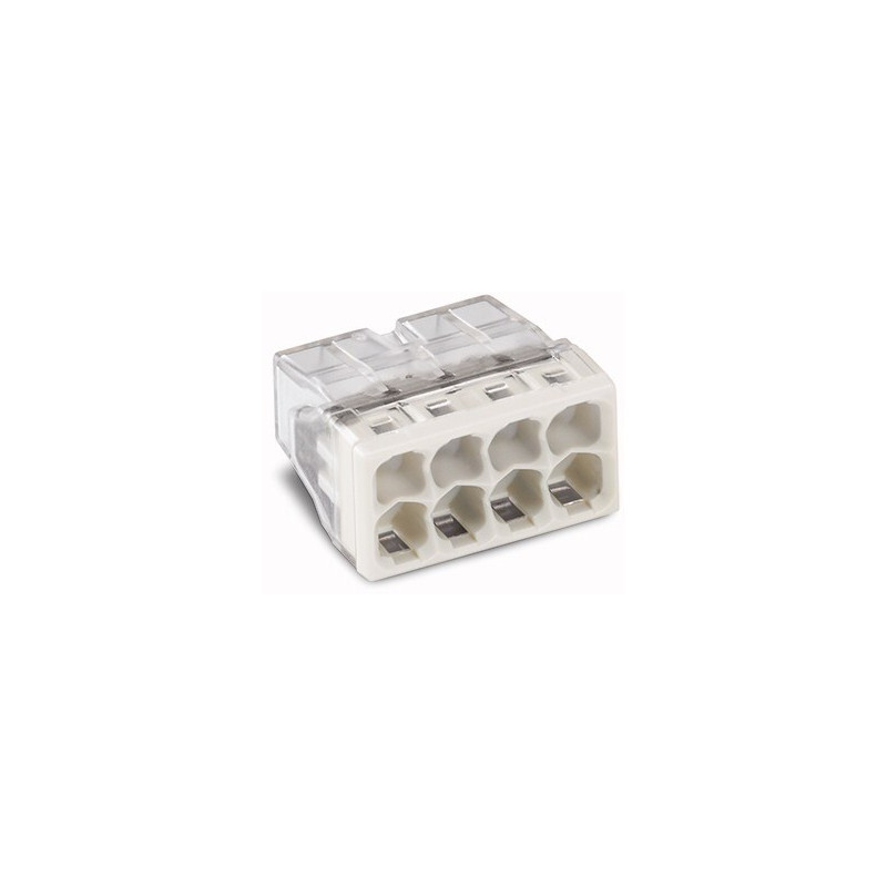 Borne rapide 8 connexions 2,5 mm² 10 pièces WAGO