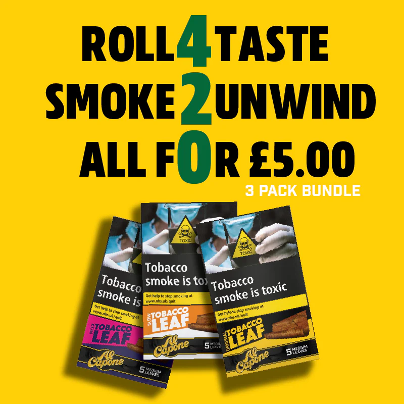 Al Capone Tobacco Leaf 3 Pack Bundle