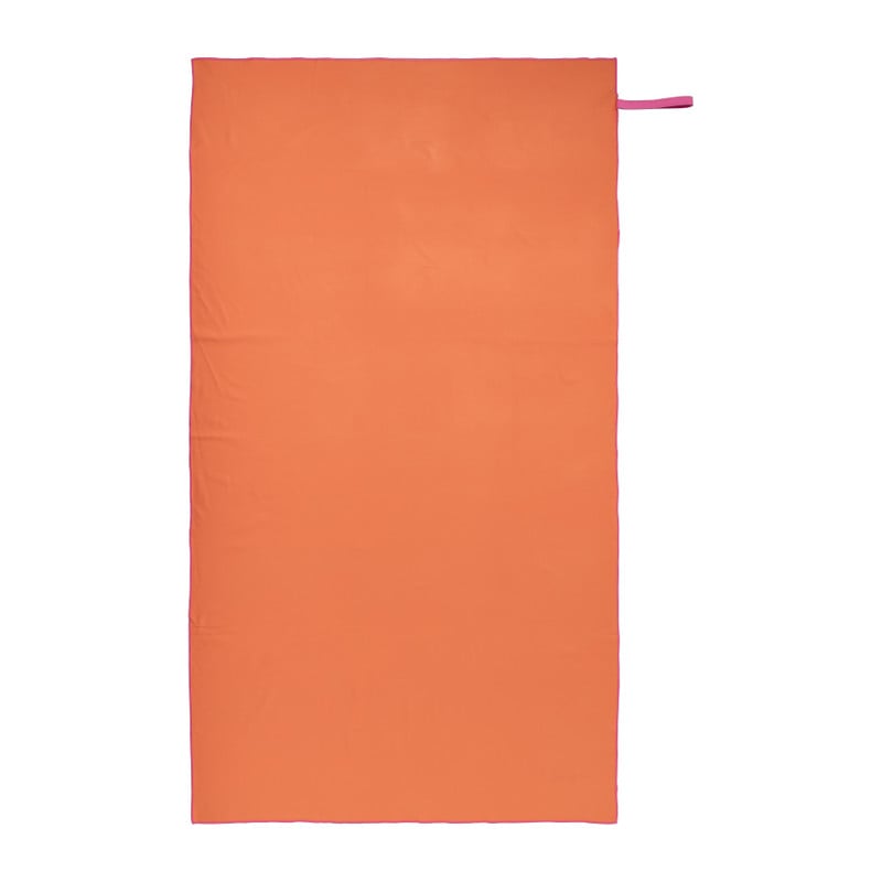 Microvezel handdoek - oranje/roze - 100x180 cm