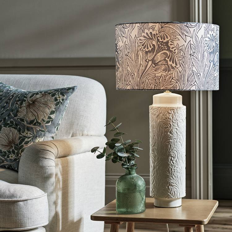 Habitat x Morris & Co. Tulip Toile Ceramic Lamp - Large