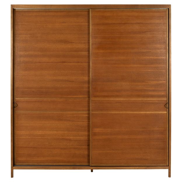 GUARDA-ROUPA 2 PORTAS DE CORRER MASCAVO