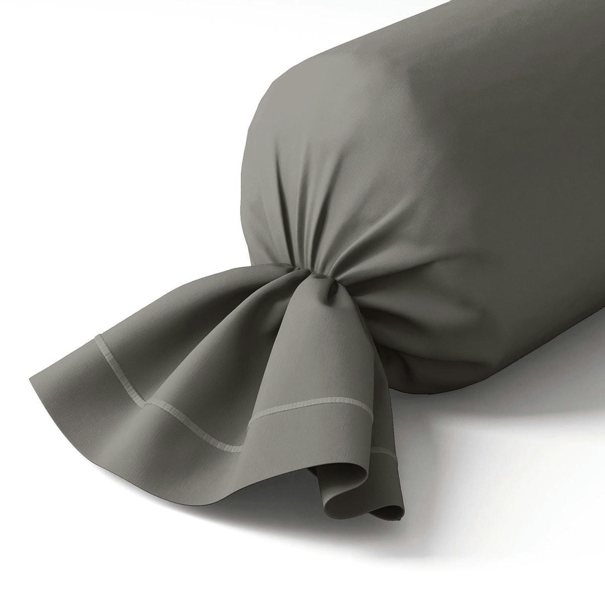 VEXIN - Taie de traversin coton argile 43x210 cm