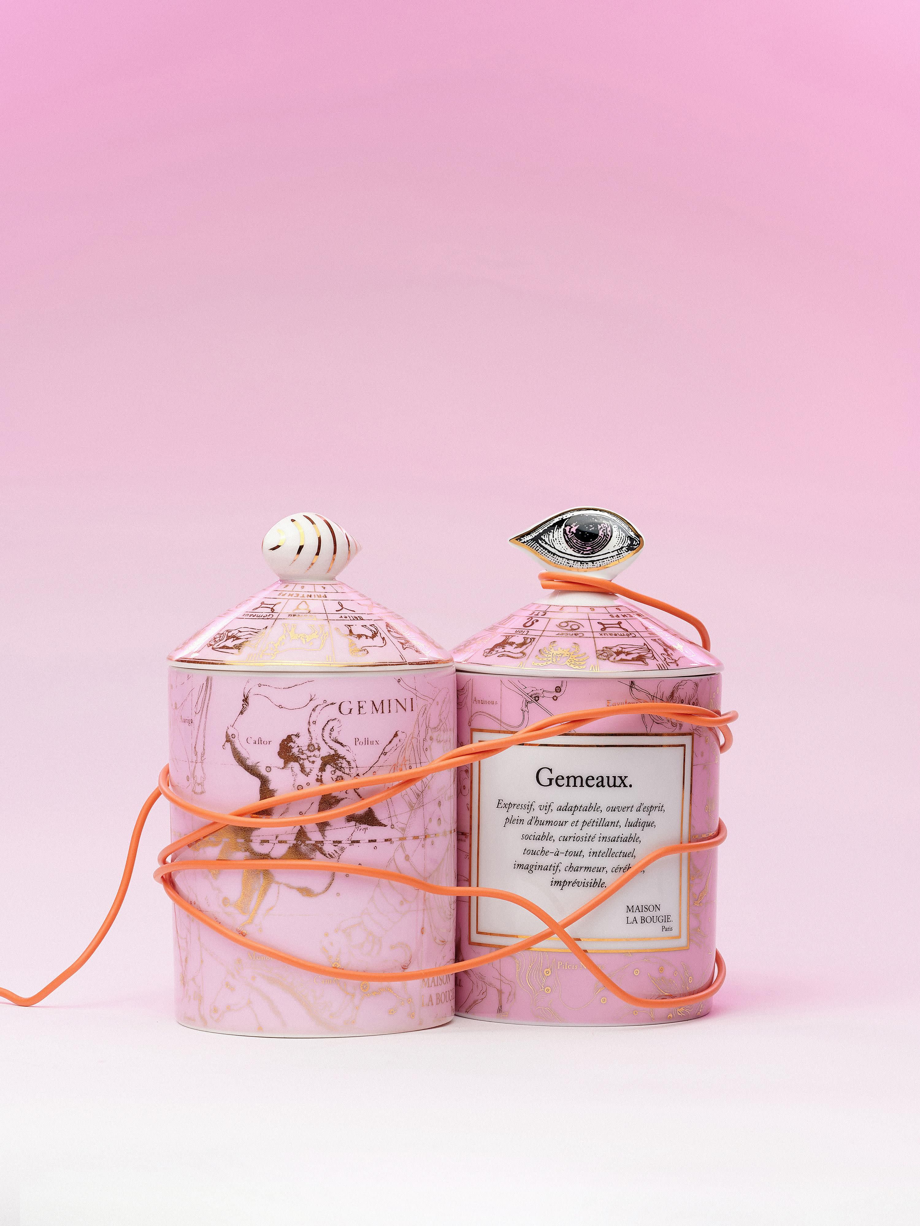 Handgefertigte Duftkerze Gemini (Lavendel, Zypresse & Zedernholz)