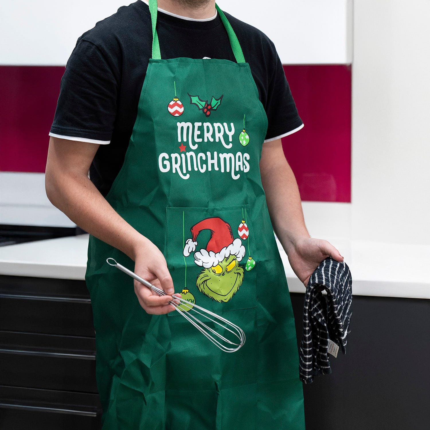 Grembiule natalizio Grinch taglia unisex
