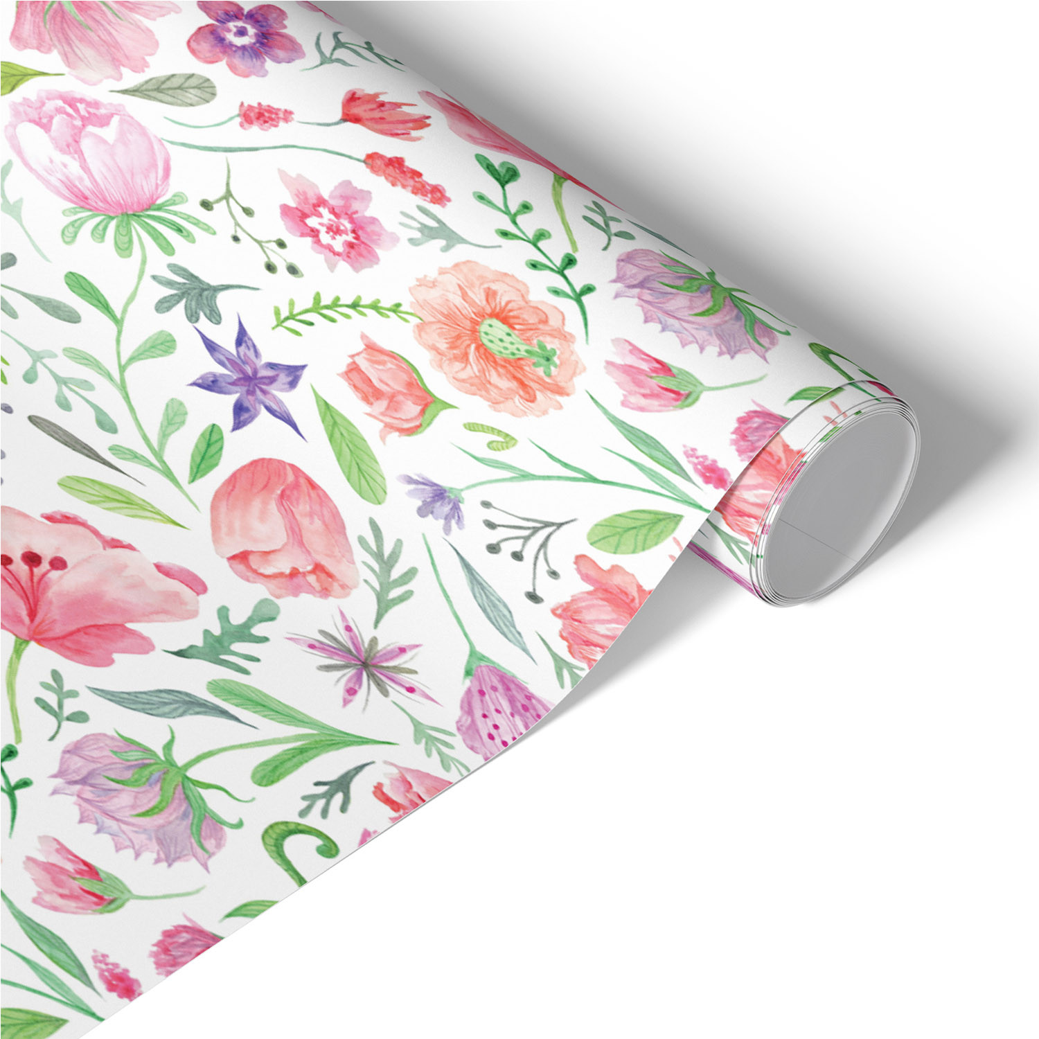 Folia meblowa Okleina samoprzylepna Pastelowe kwiaty 50x100 Laminat