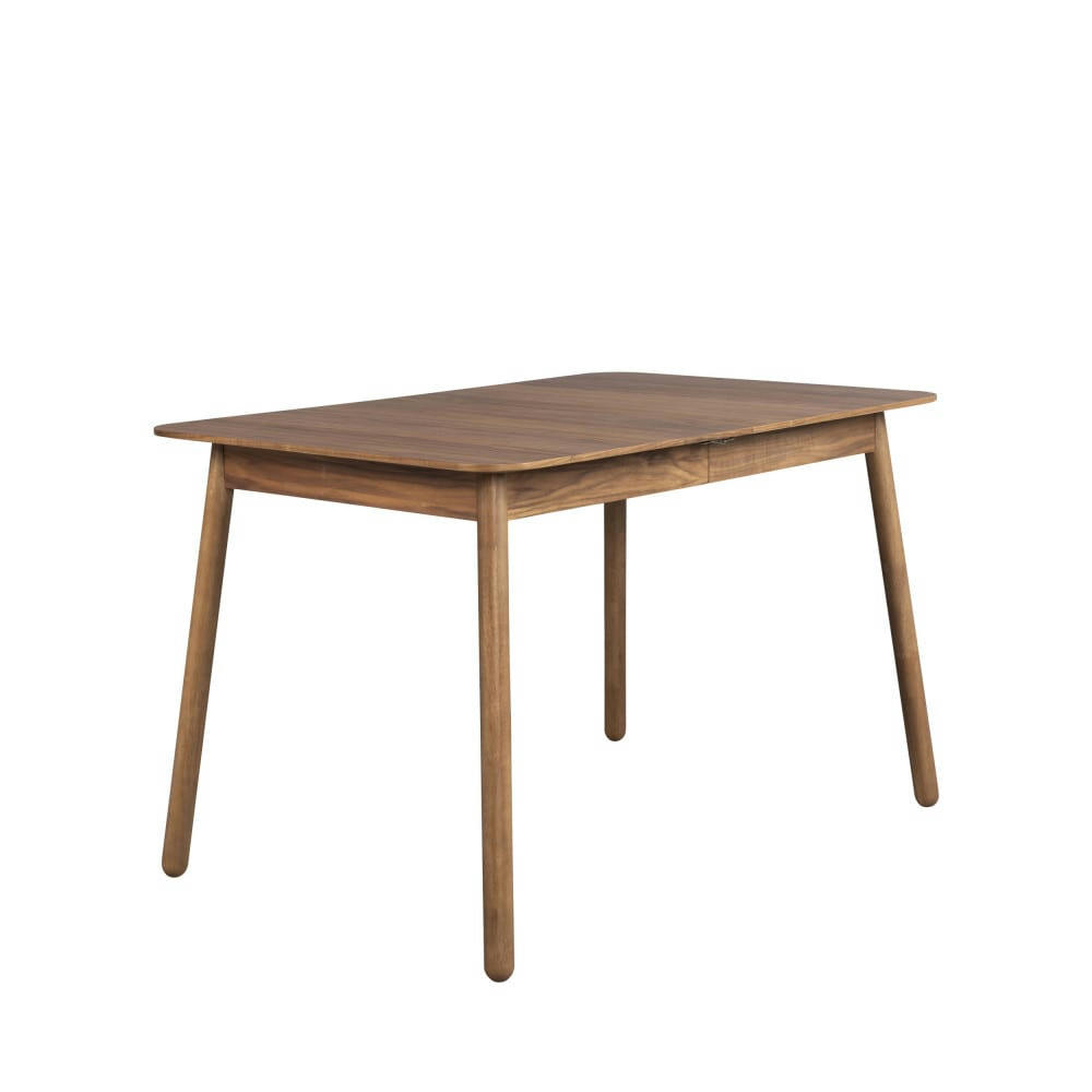 GLIMPS - Table à manger extensible 120-162x80cm bois foncé