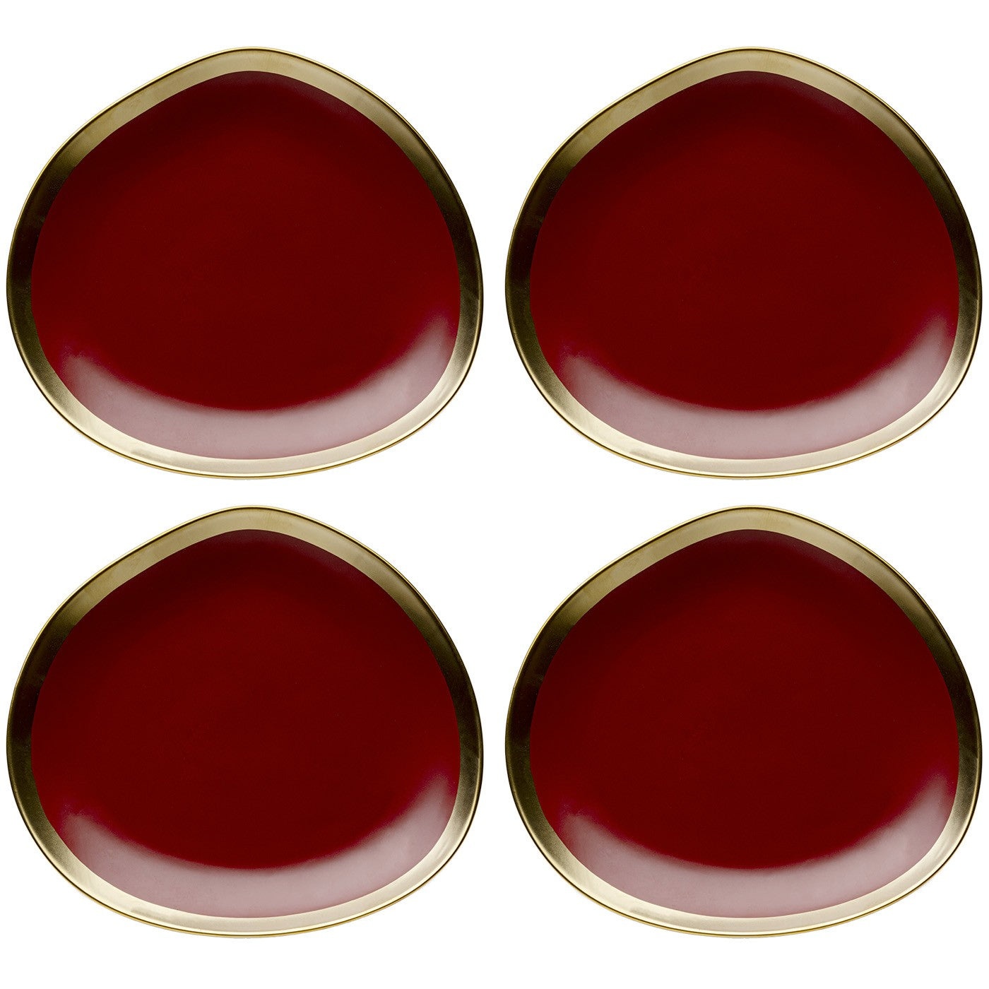 Kare Design Soepborden Vibrations Ø19cm rood (4/set)