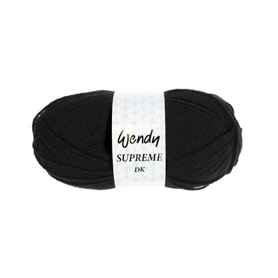 Wendy Black Supreme DK Yarn 100g