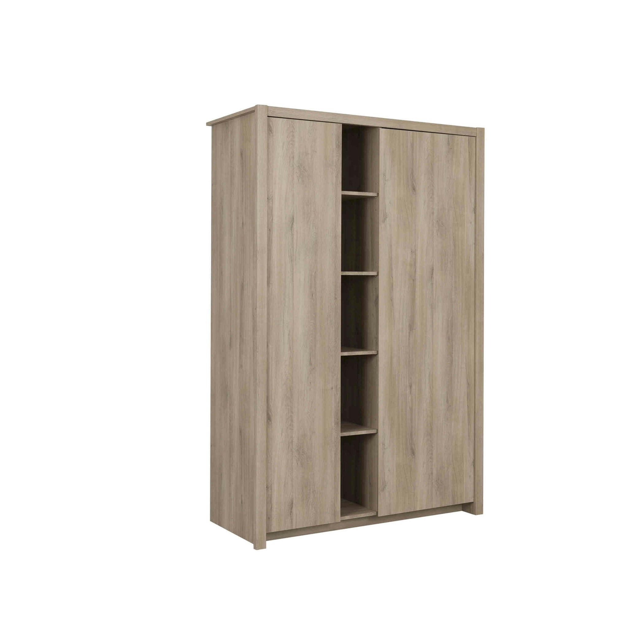 - Armoire en bois imitation chêne clair 59cm