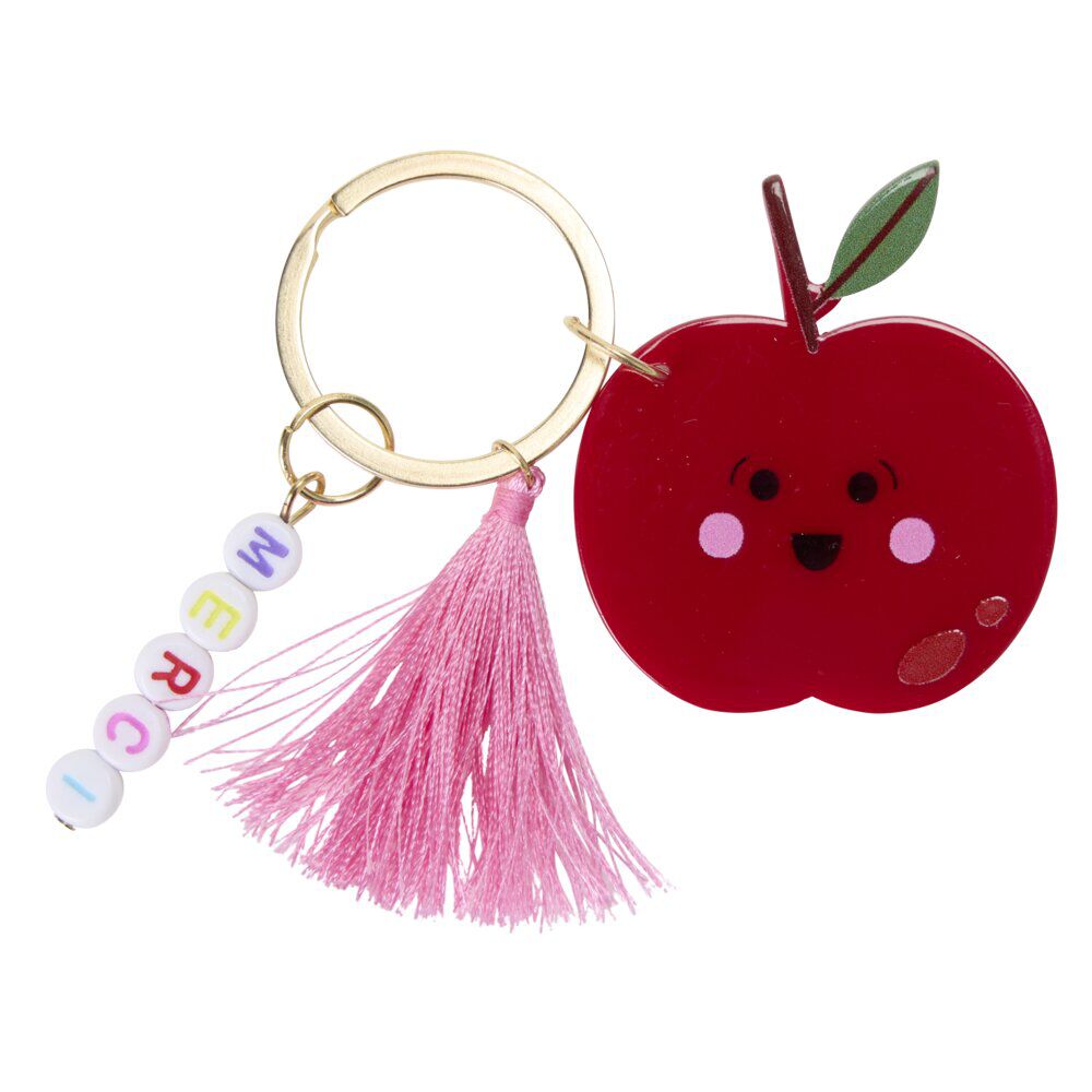 Porte-clé remerciement Merci pour cette année acrylique L10cm (3 modèles)