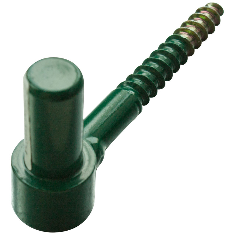 Gond à visser en métal vert Ø 18 x 78 mm 2 pièces TEKNIBOX