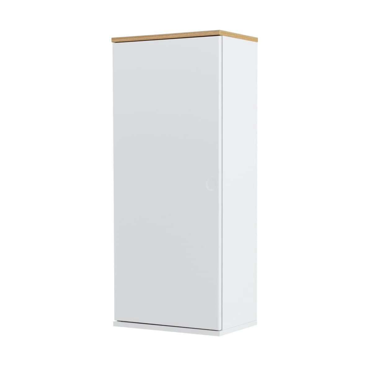 ZINO - Armoire murale 1 porte 95x40,5cm en bois blanc