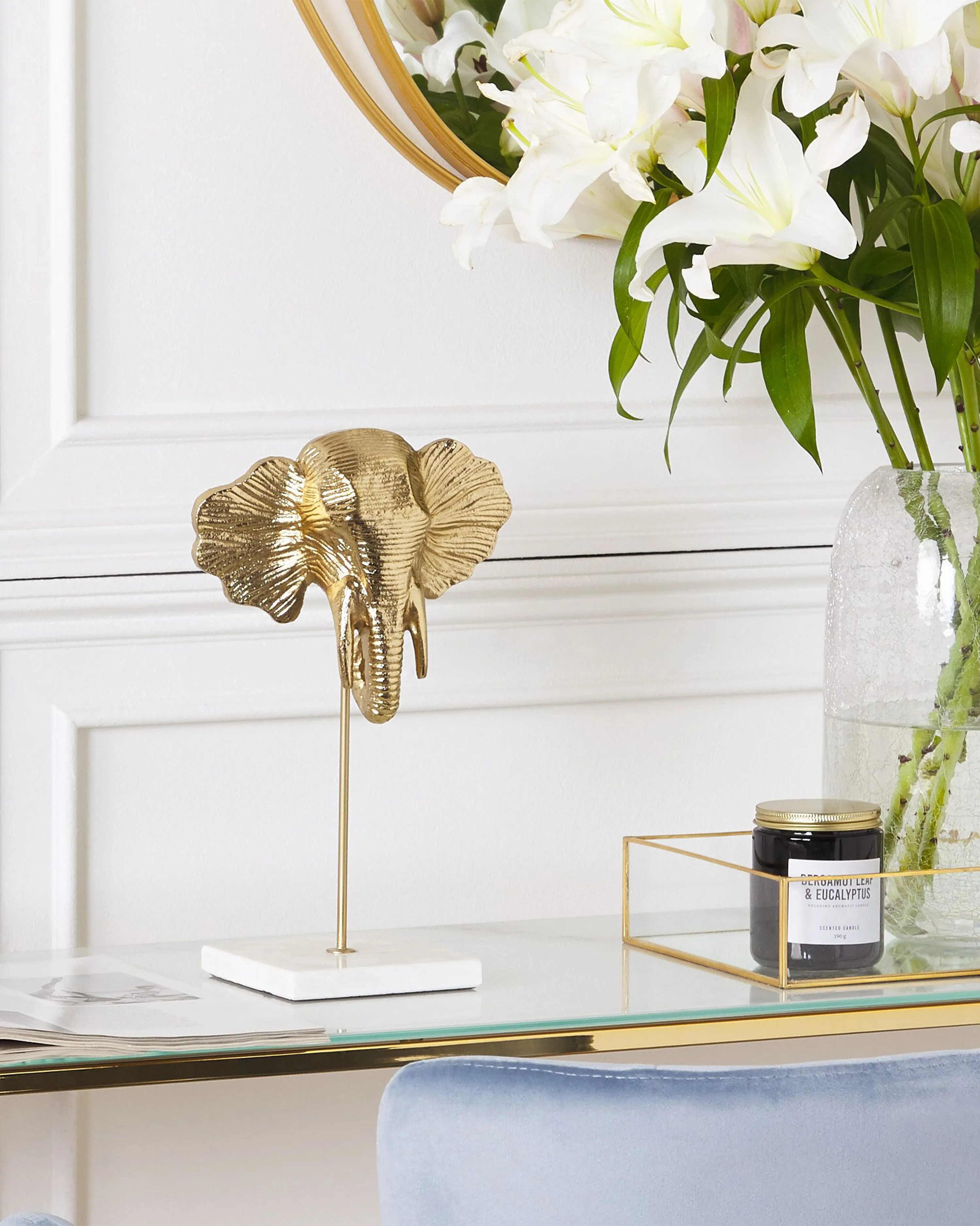 Figurine Elephant KASO Metal Gold