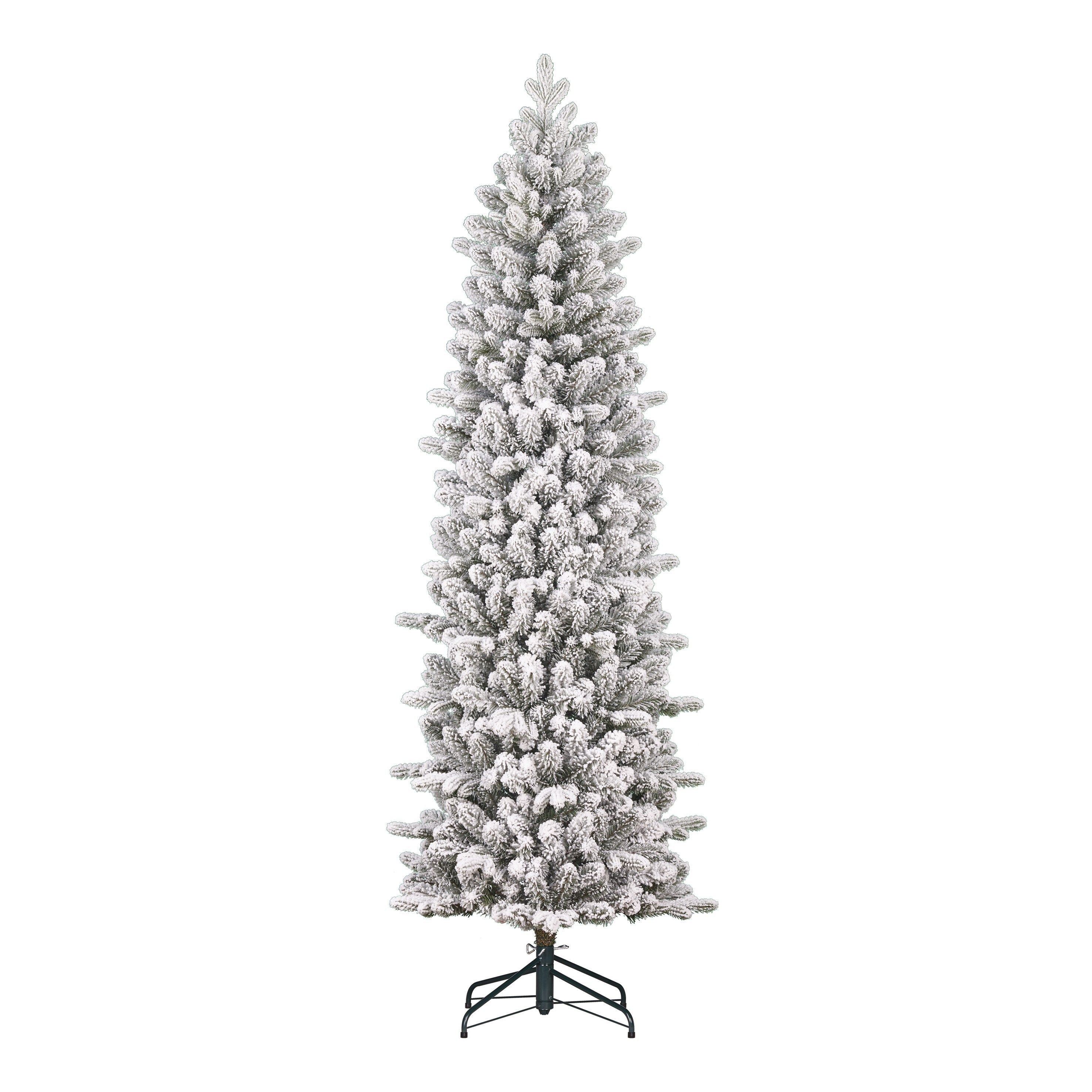 Black Box Trees Harma Smalle Kunstkerstboom - Kerstboom H260 x Ø73 cm - Groen Frosted