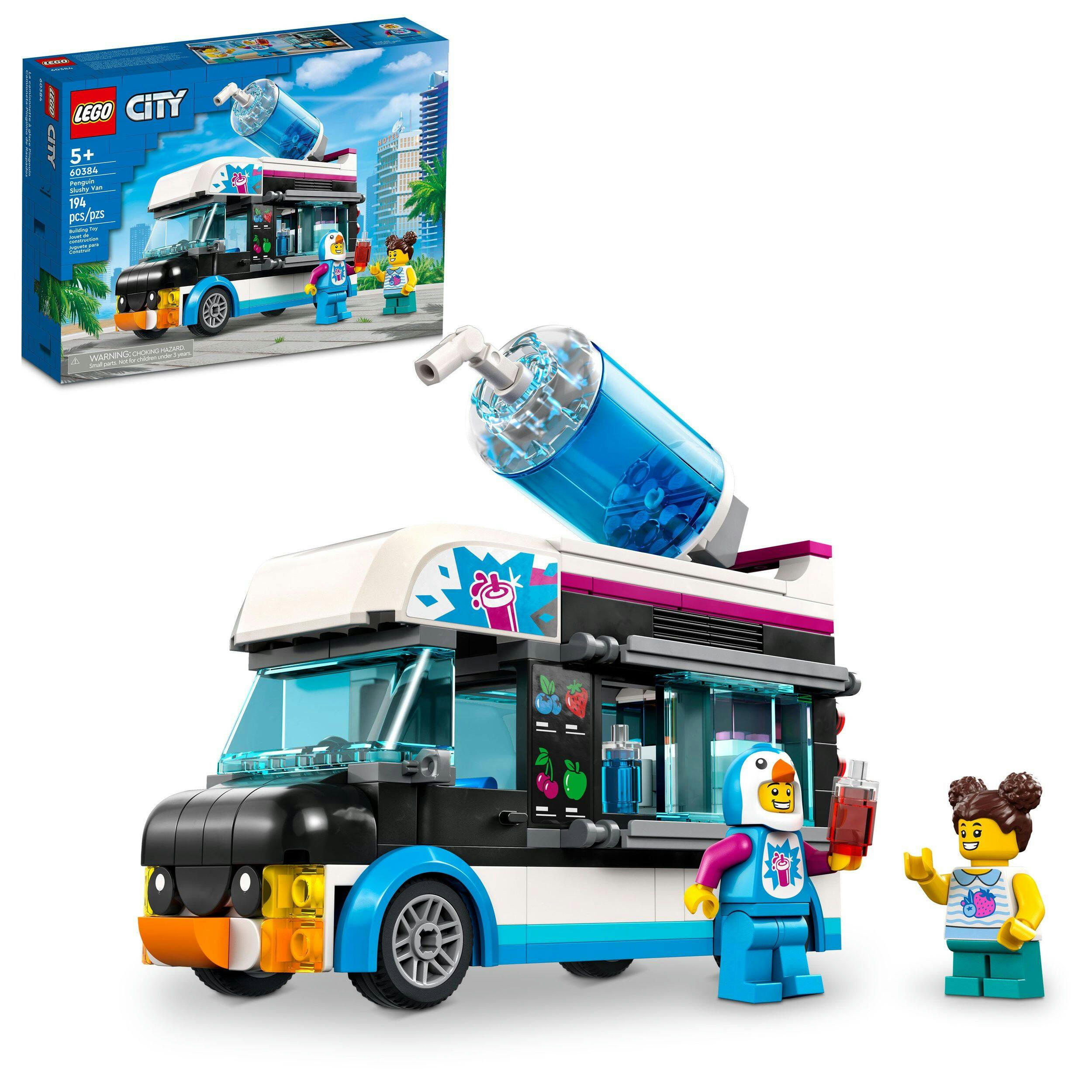 LEGO® City Penguin Slushy Van Building Toy Kit for Kids - 60384, 194-pcs, Ages 5+