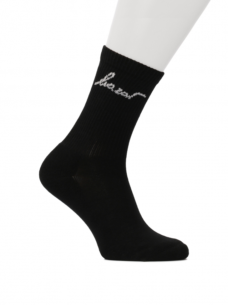 Cotton black socks with KAZAR logo