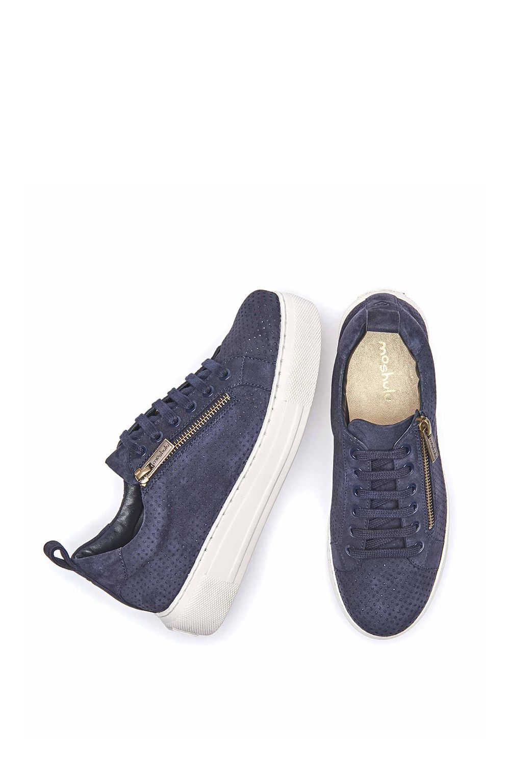 Moshulu Dawlish' Flatform Zip Trainers