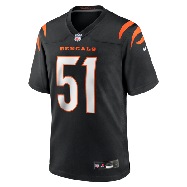 Isaiah Foskey Cincinnati Bengals Nike Team Game Jersey -  Black