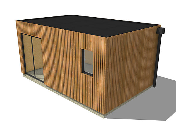 Bureau de jardin bois en bois 5,5 x 3,5 x 2,7 m