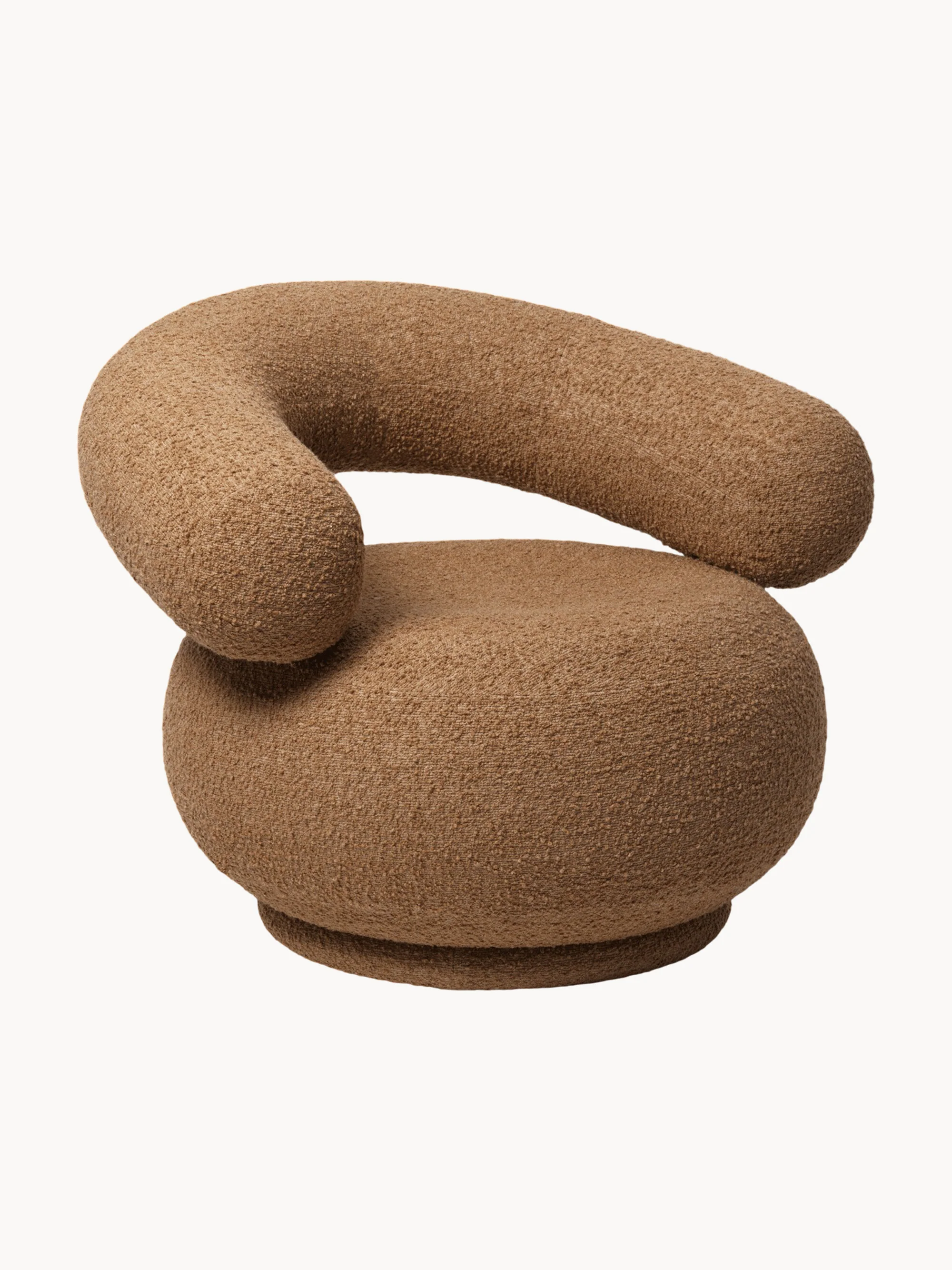 Bouclé-Loungesessel Orbo