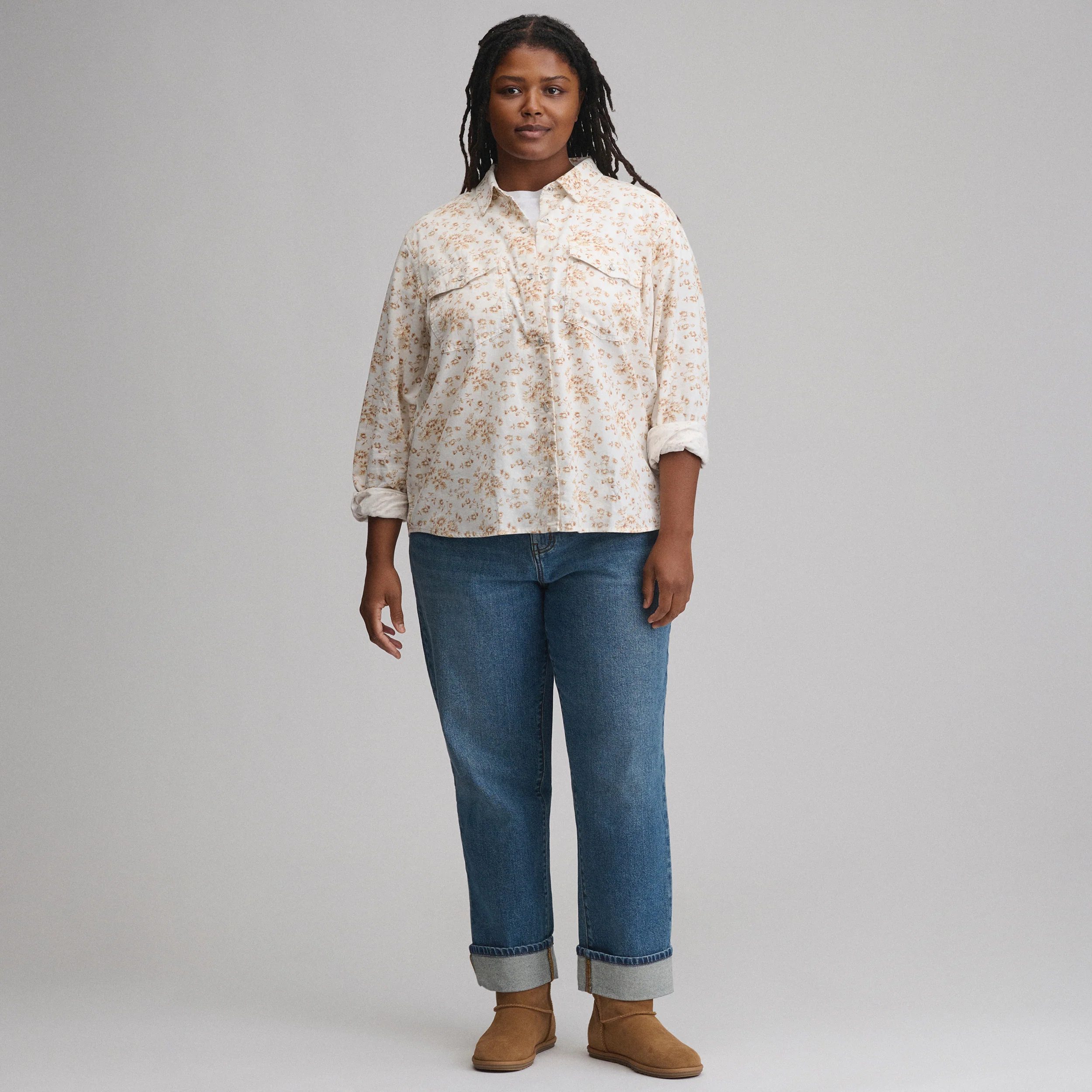Women's Long-Sleeve Western Button-Down Shirt