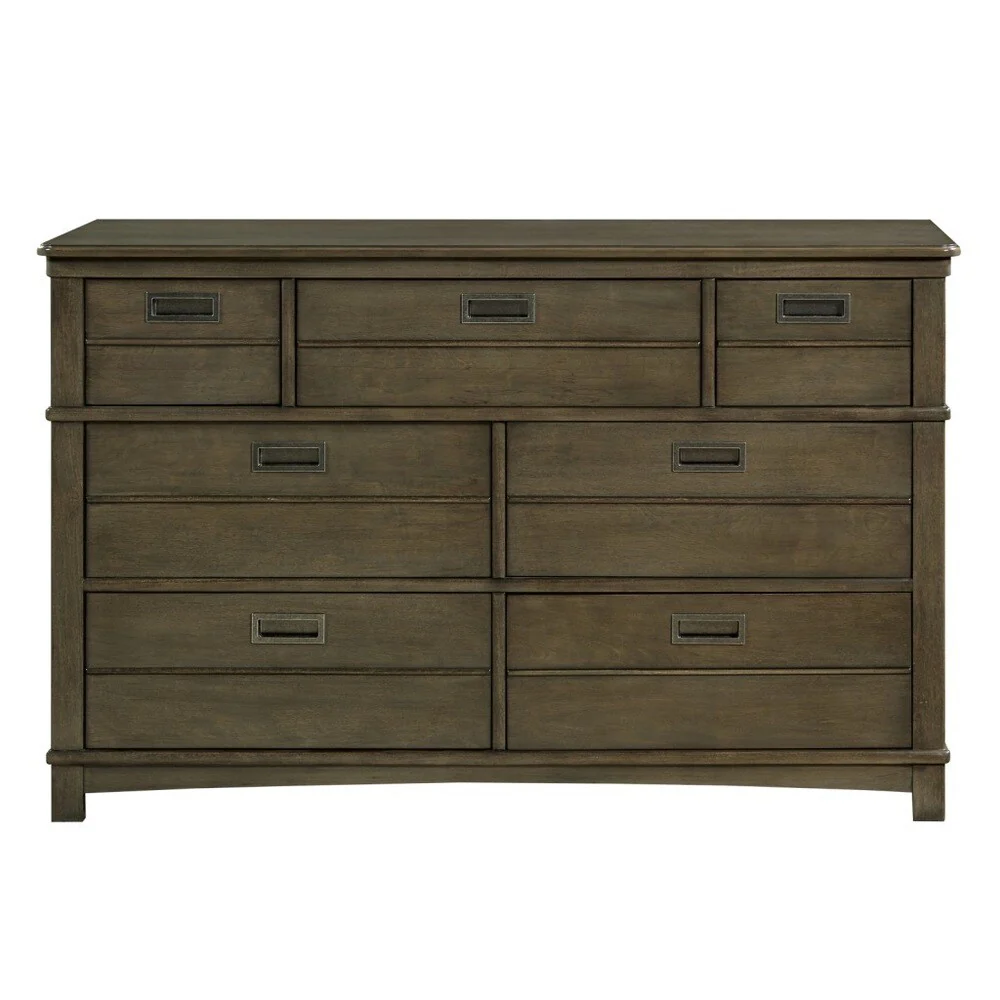Varsity Grey Wood 6-drawer Dresser