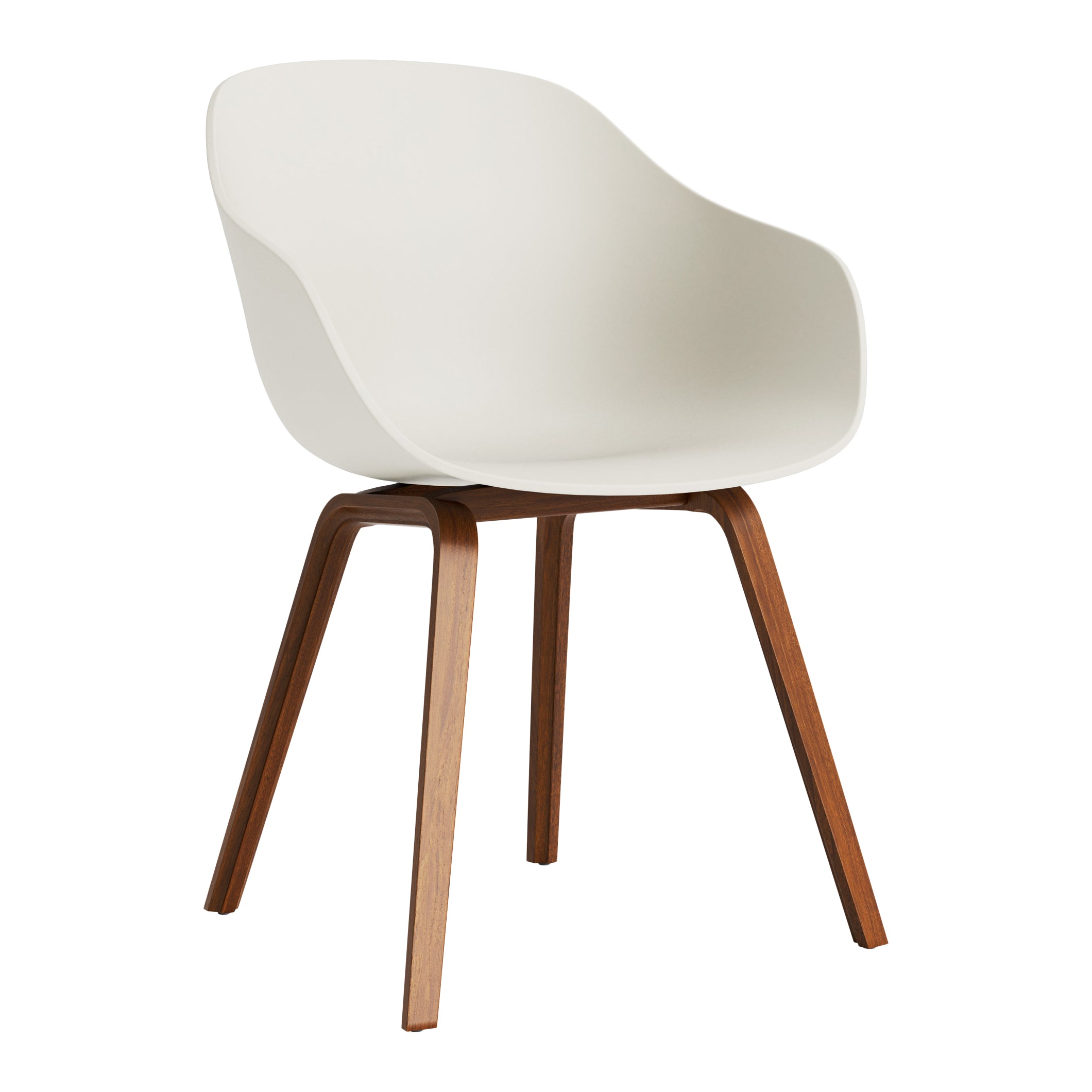 HAY About a Chair AAC222 Stoel - Walnut - Melange Cream