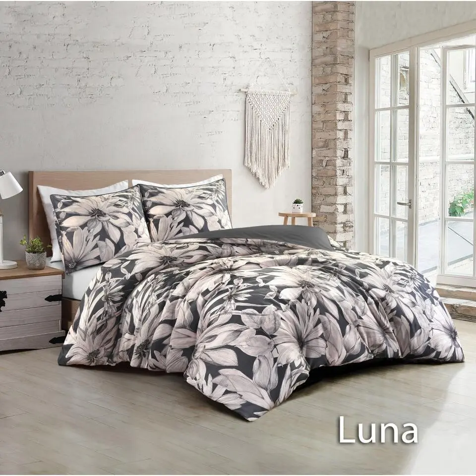 Papillon Luna Dekbedovertrek - Lits-jumeaux - 240x200/220 cm - Navy