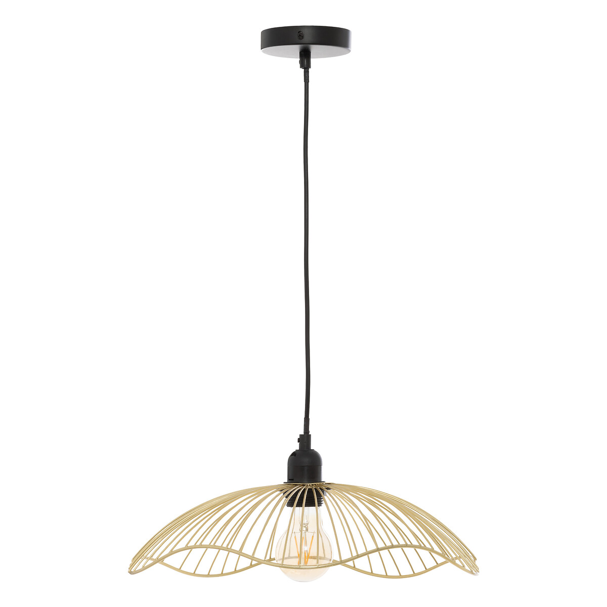 Pendant Light "Galt" Golden, D.34 cm