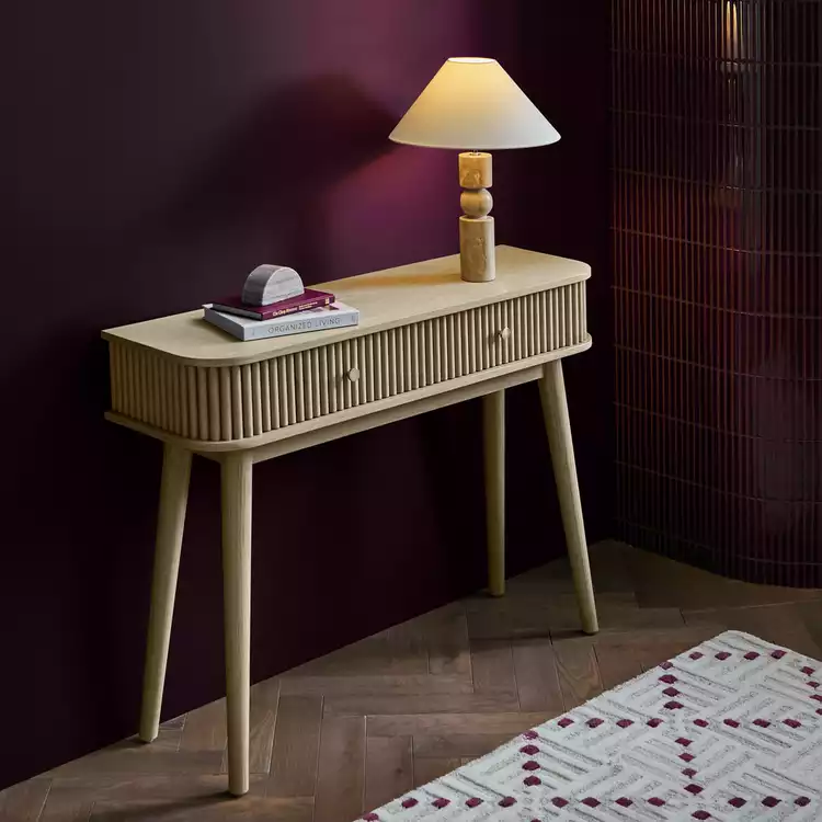 Habitat Kendi 2 drawer Console Table - Natural