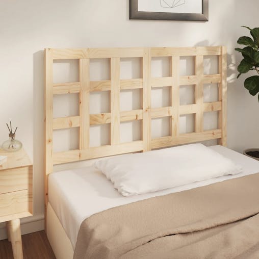 NNEVL Bed Headboard 140.5x4x100 cm Solid Wood Pine