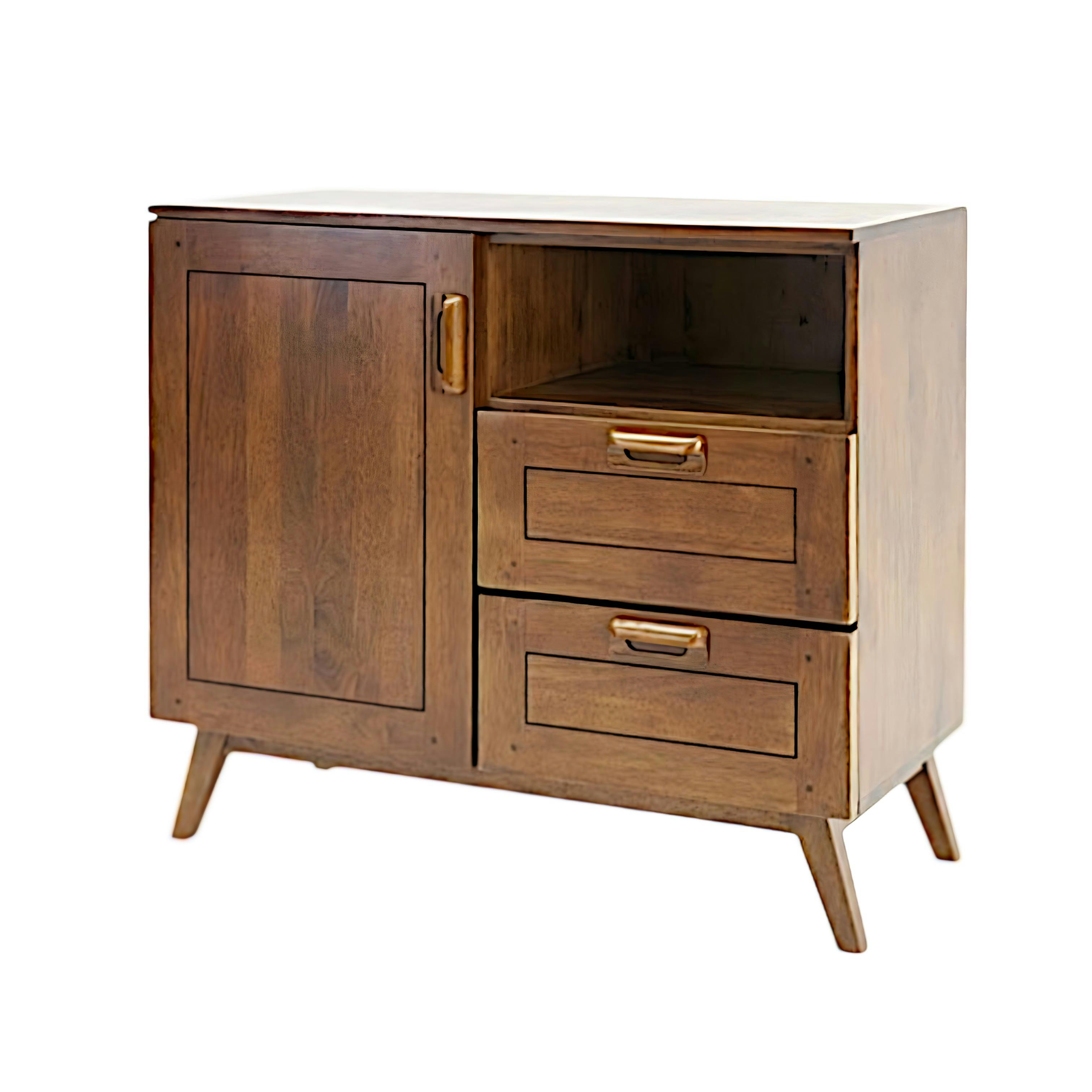 Petit buffet bois d'hévéa SIXTIES