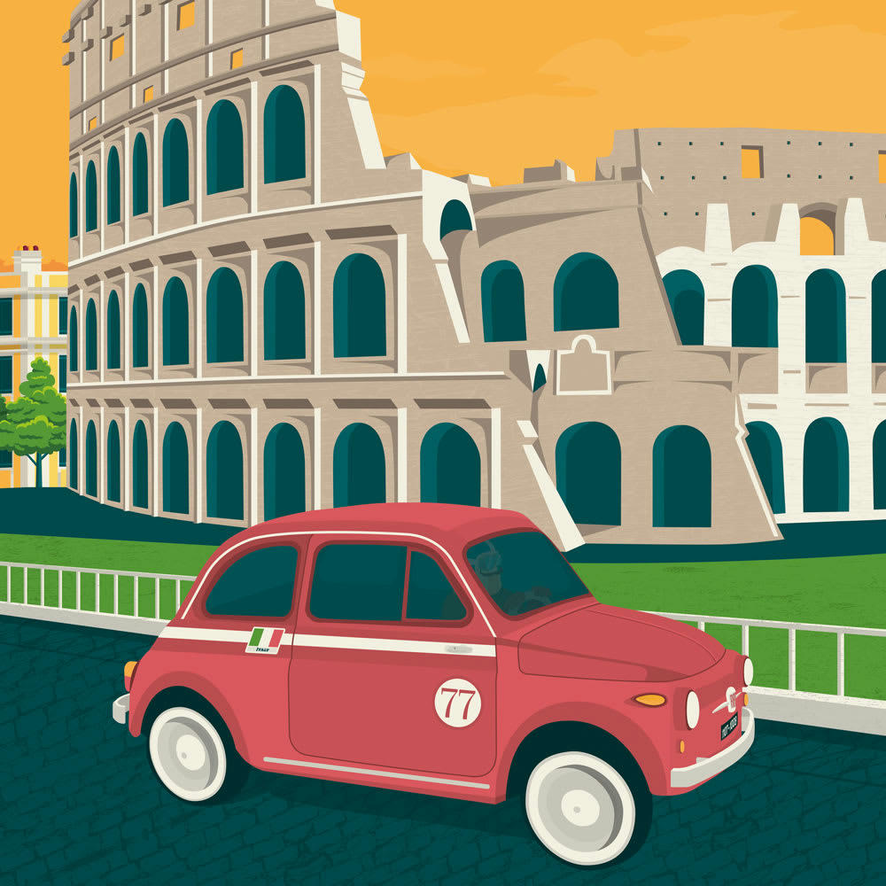 - Affiche Rome  50x70 cm