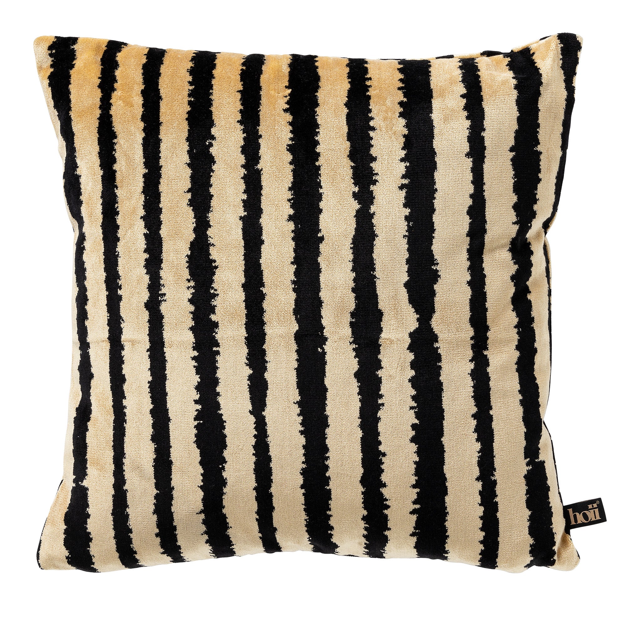 LORENZO | sierkussen 45x45 cm | Raven | zwart | multicolor | Hoii | met duurzame kussenvulling