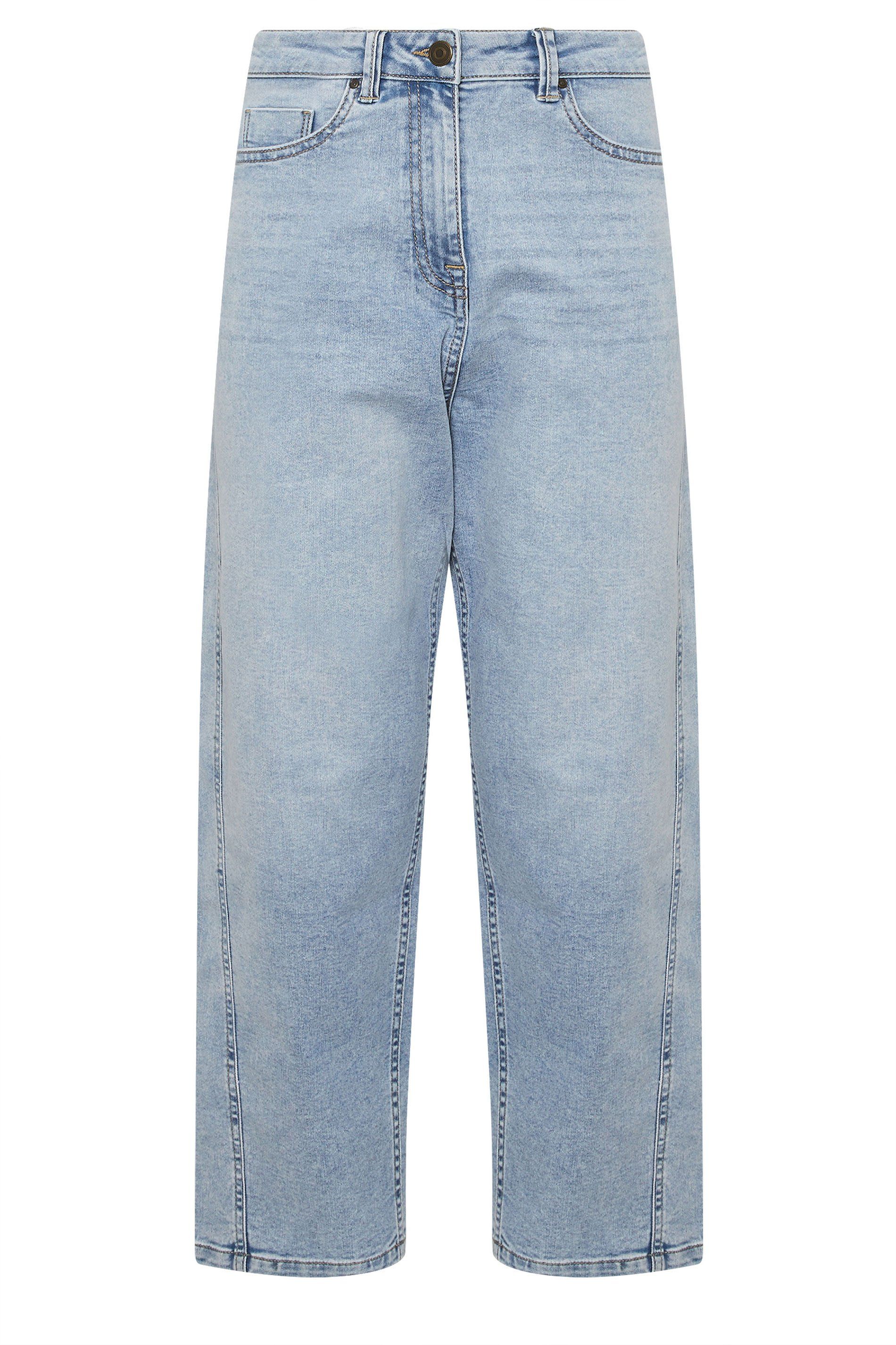 M&Co Light Wash Tapered Jeans