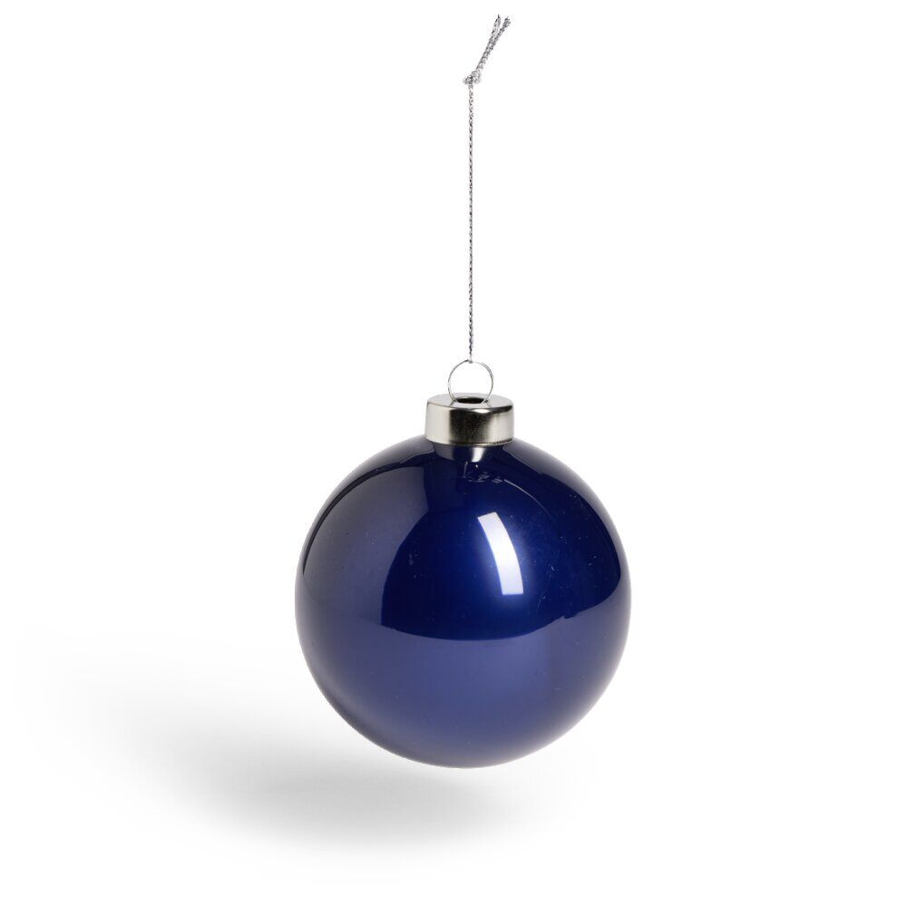 Boule de No&euml;l en verre boréal Ø8cm (3 modèles)