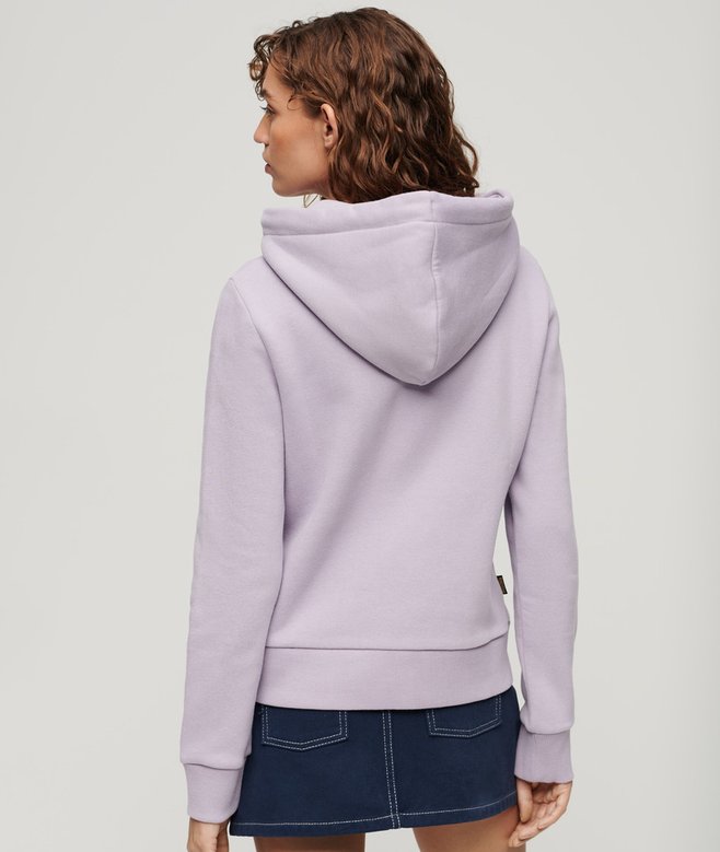 Metallic Vintage Logo Graphic Hoodie