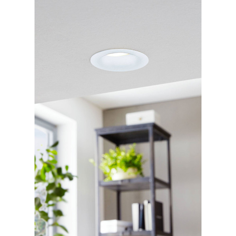 Spot encastrable LED Saliceto blanc dimmable Ø 8,8 cm 6 W EGLO