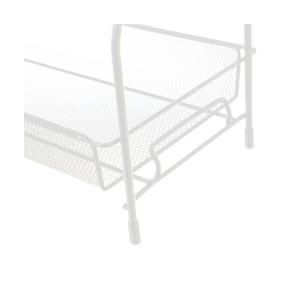 MÉTAL - Organisateur pour salle de bain métal blanc