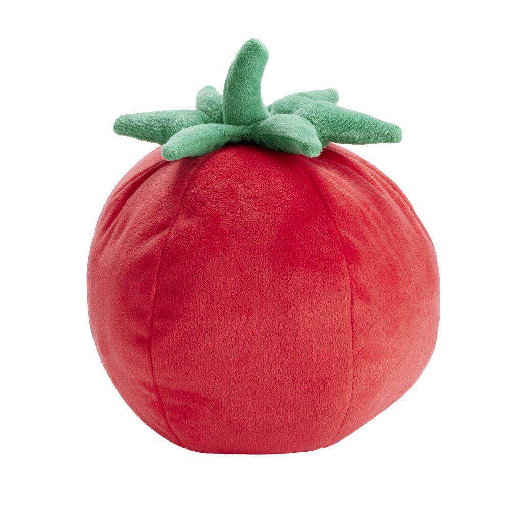 Coussin forme tomate rouge Ø17xH20cm