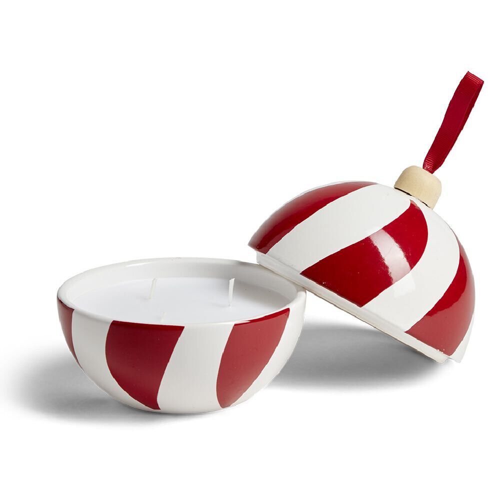 Bougie bonbonnière de No&euml;l senteur fruits rouges