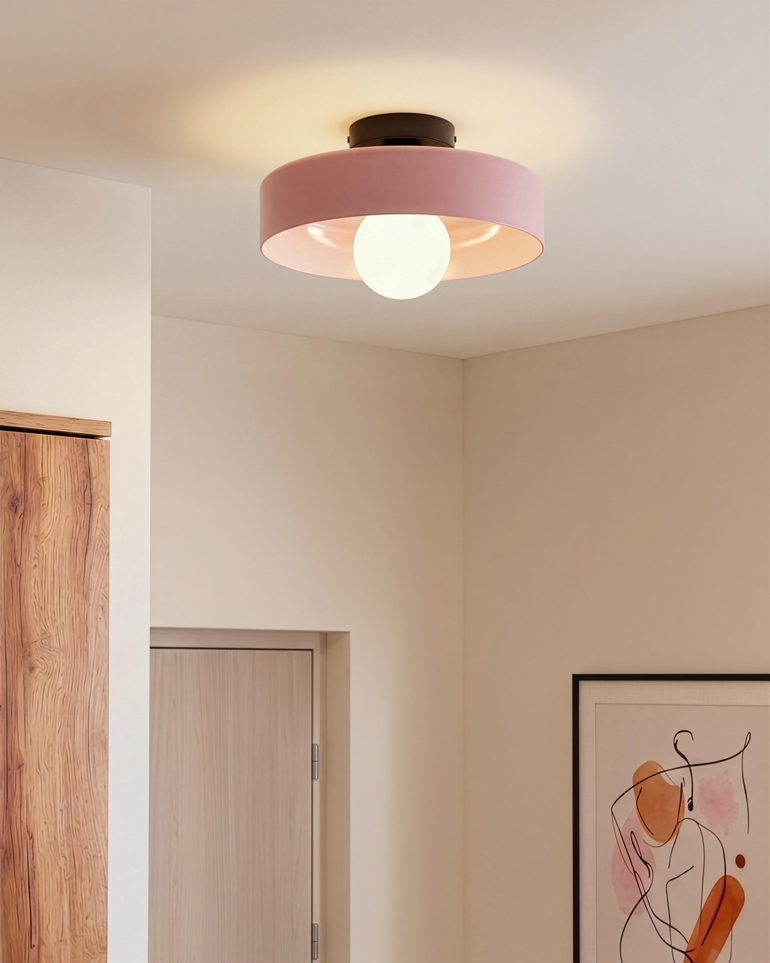 Ceiling Lamp LUGUSE Glass Pink