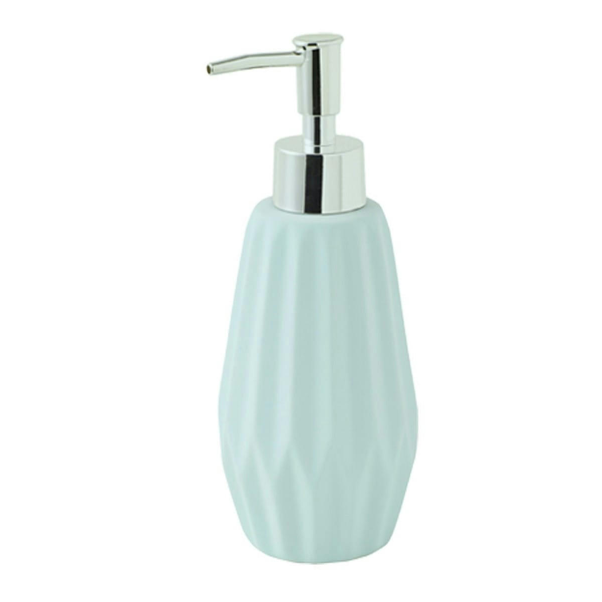 FACETTE - Distributeur de savon en céramique bleu